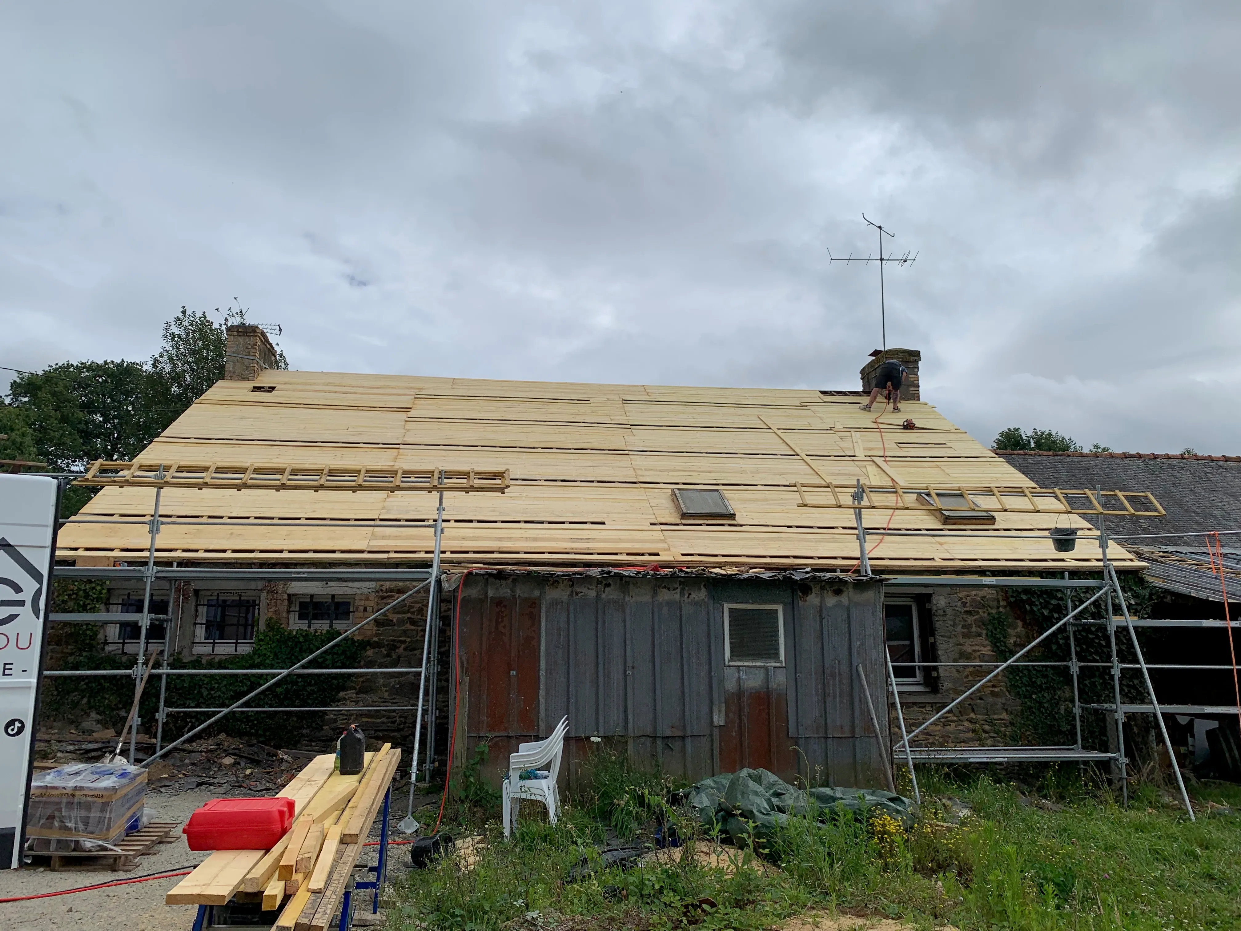 Toiture et zinguerie avant travaux